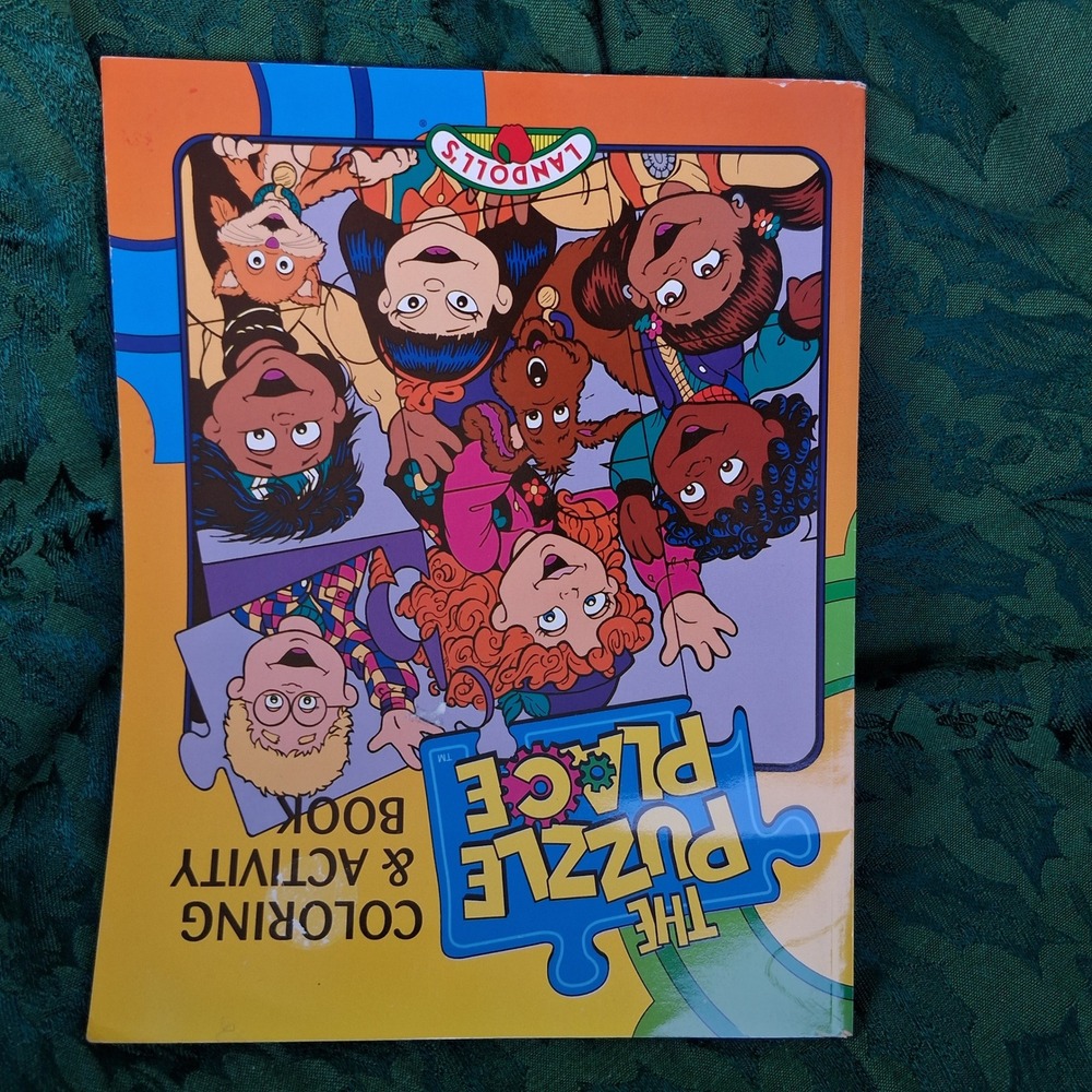 Vintage 1995 The Puzzle Place Coloring and Activity Book Landoll's PBS Kids